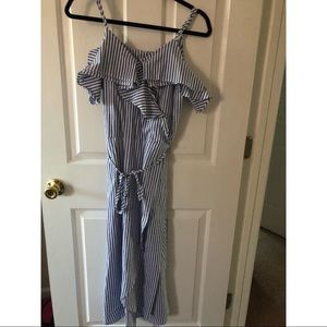 Blue/white Striped Dress